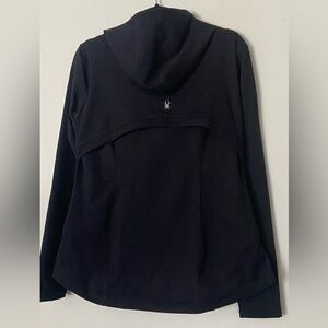 Spyder Women's Activewear jacket Full Zip Black Hoodie Size X-Large New